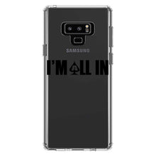 DistinctInk® Clear Shockproof Hybrid Case for Apple iPhone / Samsung Galaxy / Google Pixel - I'm All In - Poker Casino Cards Gambling