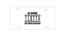 DistinctInk Custom Aluminum Decorative Vanity Front License Plate - I Get SLOTTY in Las Vegas