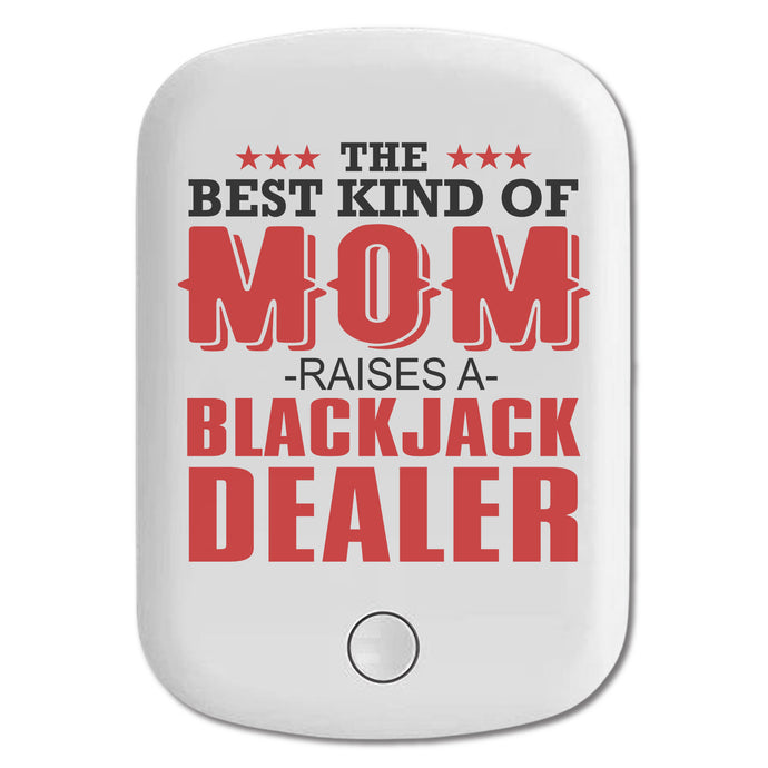 DistinctInk Magnetic Battery Pack, Wireless Portable Charger with USB-C Cable, Compatible with MagSafe iPhone 14 / 13 / 12 Series - Best Mom Raises a Blackjack Dealer