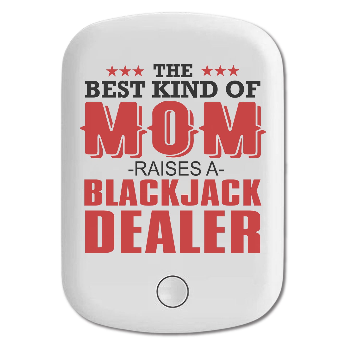 DistinctInk Magnetic Battery Pack, Wireless Portable Charger with USB-C Cable, Compatible with MagSafe iPhone 14 / 13 / 12 Series - Best Mom Raises a Blackjack Dealer