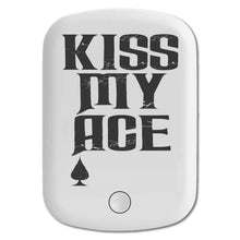DistinctInk Magnetic Battery Pack, Wireless Portable Charger with USB-C Cable, Compatible with MagSafe iPhone 14 / 13 / 12 Series - Kiss My ACE - Poker Blackjack Gambling