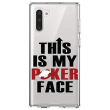 DistinctInk® Clear Shockproof Hybrid Case for Apple iPhone / Samsung Galaxy / Google Pixel - This is My POKER Face