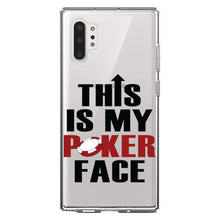 DistinctInk® Clear Shockproof Hybrid Case for Apple iPhone / Samsung Galaxy / Google Pixel - This is My POKER Face