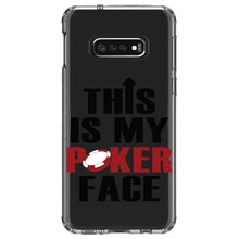 DistinctInk® Clear Shockproof Hybrid Case for Apple iPhone / Samsung Galaxy / Google Pixel - This is My POKER Face