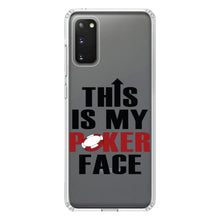 DistinctInk® Clear Shockproof Hybrid Case for Apple iPhone / Samsung Galaxy / Google Pixel - This is My POKER Face