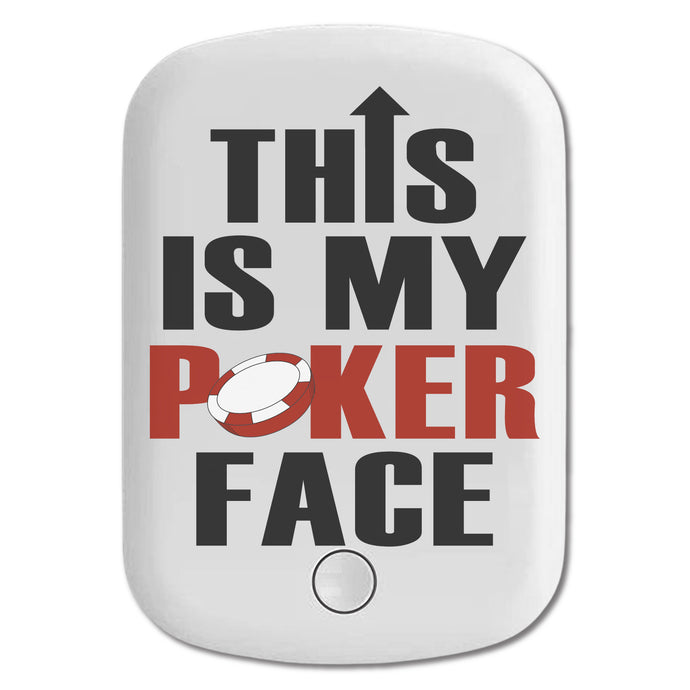 DistinctInk Magnetic Battery Pack, Wireless Portable Charger with USB-C Cable, Compatible with MagSafe iPhone 14 / 13 / 12 Series - This is My POKER Face