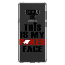 DistinctInk® Clear Shockproof Hybrid Case for Apple iPhone / Samsung Galaxy / Google Pixel - This is My POKER Face