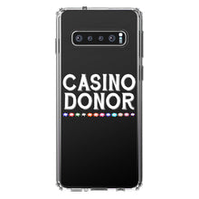 DistinctInk® Clear Shockproof Hybrid Case for Apple iPhone / Samsung Galaxy / Google Pixel - Casino Donor - Blackjack Gambling