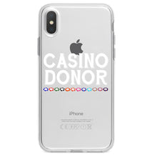 DistinctInk® Clear Shockproof Hybrid Case for Apple iPhone / Samsung Galaxy / Google Pixel - Casino Donor - Blackjack Gambling