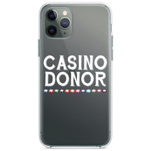 DistinctInk® Clear Shockproof Hybrid Case for Apple iPhone / Samsung Galaxy / Google Pixel - Casino Donor - Blackjack Gambling