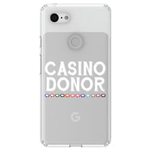 DistinctInk® Clear Shockproof Hybrid Case for Apple iPhone / Samsung Galaxy / Google Pixel - Casino Donor - Blackjack Gambling