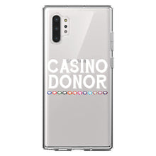 DistinctInk® Clear Shockproof Hybrid Case for Apple iPhone / Samsung Galaxy / Google Pixel - Casino Donor - Blackjack Gambling