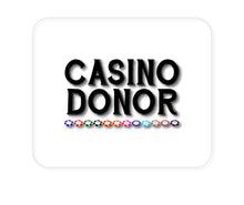 DistinctInk Custom Foam Rubber Mouse Pad - 1/4" Thick - Casino Donor - Blackjack Gambling