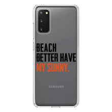 DistinctInk® Clear Shockproof Hybrid Case for Apple iPhone / Samsung Galaxy / Google Pixel - Beach Better Have My Sunny