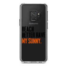 DistinctInk® Clear Shockproof Hybrid Case for Apple iPhone / Samsung Galaxy / Google Pixel - Beach Better Have My Sunny