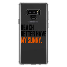 DistinctInk® Clear Shockproof Hybrid Case for Apple iPhone / Samsung Galaxy / Google Pixel - Beach Better Have My Sunny