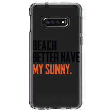 DistinctInk® Clear Shockproof Hybrid Case for Apple iPhone / Samsung Galaxy / Google Pixel - Beach Better Have My Sunny