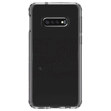 DistinctInk® Clear Shockproof Hybrid Case for Apple iPhone / Samsung Galaxy / Google Pixel - Cast Away All Your Troubles Go Fishing