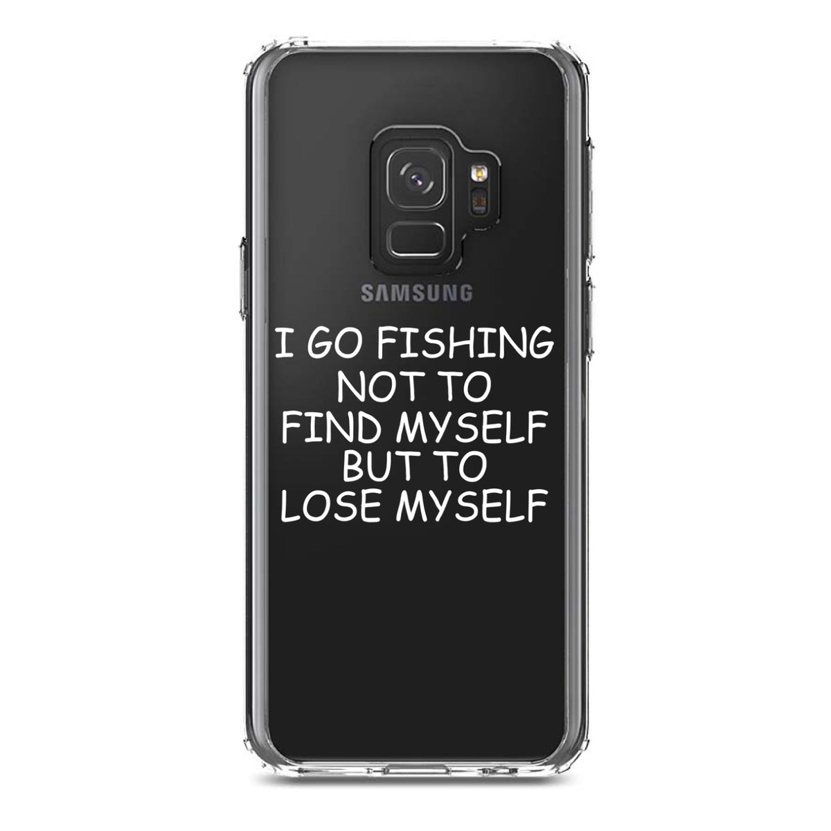 Go Fishing Not to Find Myself to Lose Myself Clear Shockproof iPhone Case, view 19