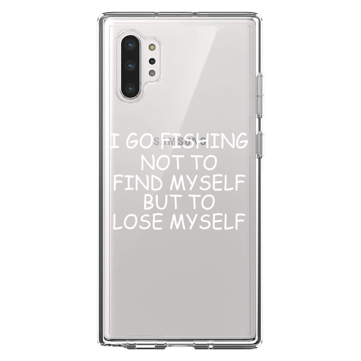 Go Fishing Not to Find Myself to Lose Myself Clear Shockproof iPhone Case, view 10
