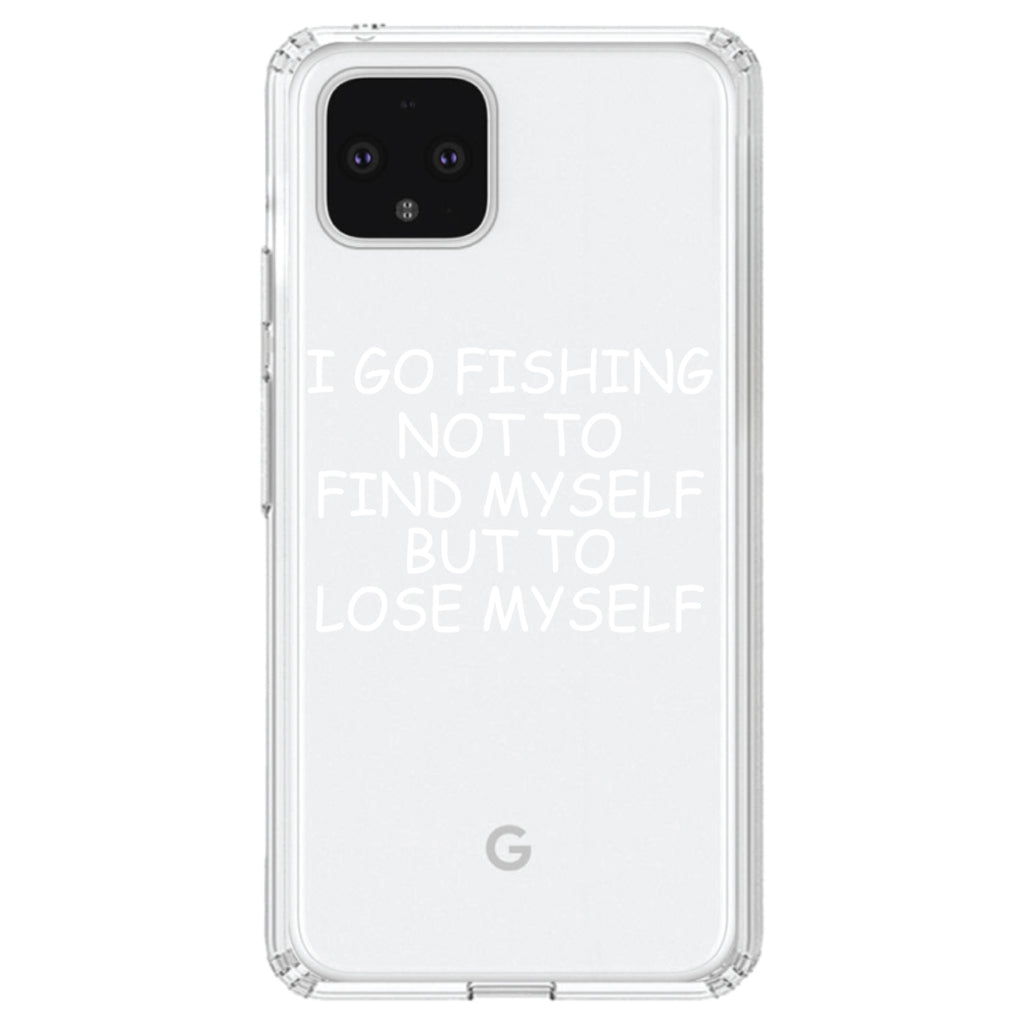 Go Fishing Not to Find Myself to Lose Myself Clear Shockproof iPhone Case, view 24