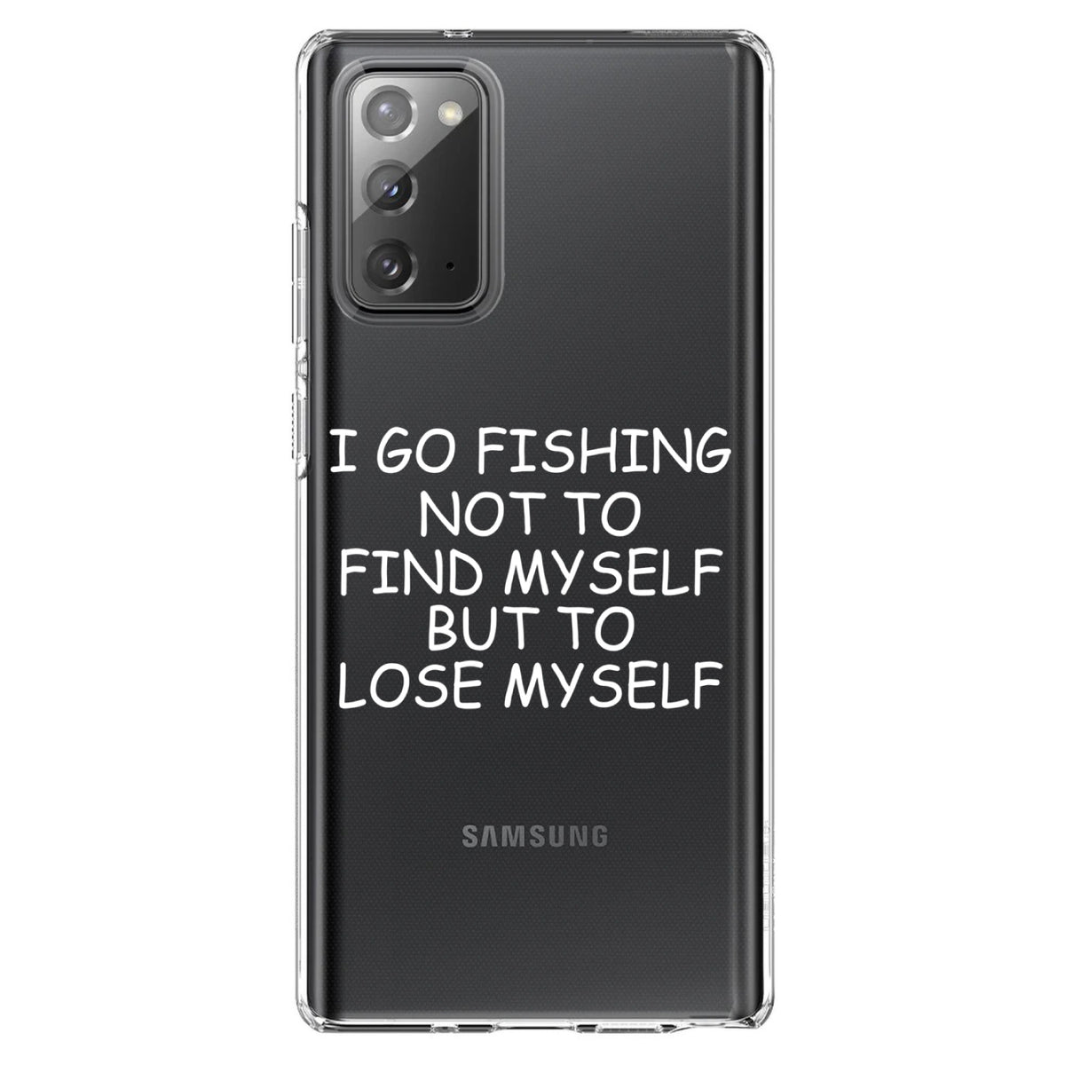 Go Fishing Not to Find Myself to Lose Myself Clear Shockproof iPhone Case, view 8