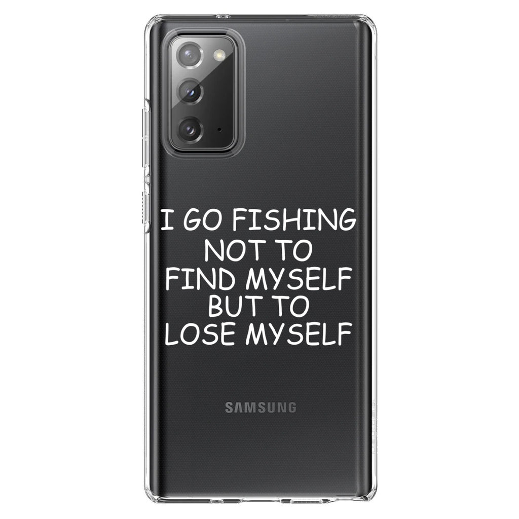 Go Fishing Not to Find Myself to Lose Myself Clear Shockproof iPhone Case, view 7