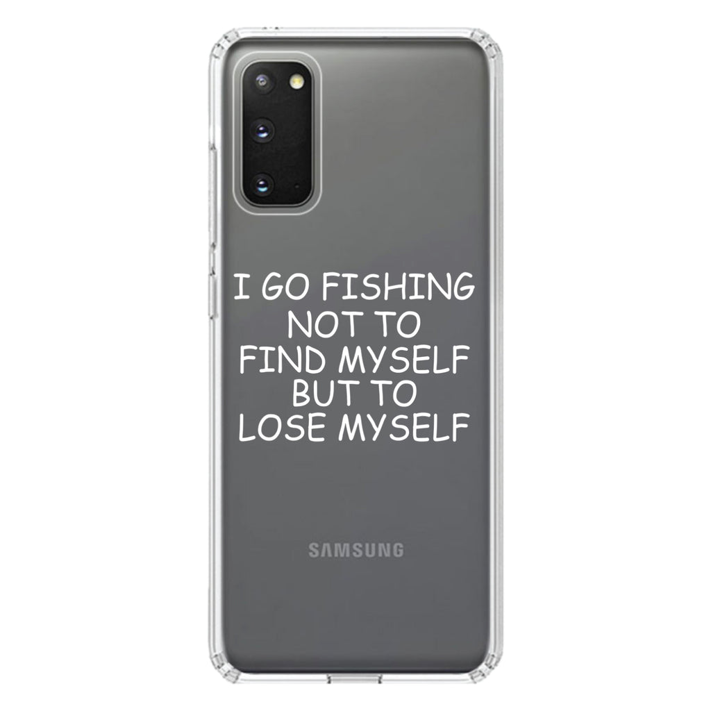 Go Fishing Not to Find Myself to Lose Myself Clear Shockproof iPhone Case, view 13