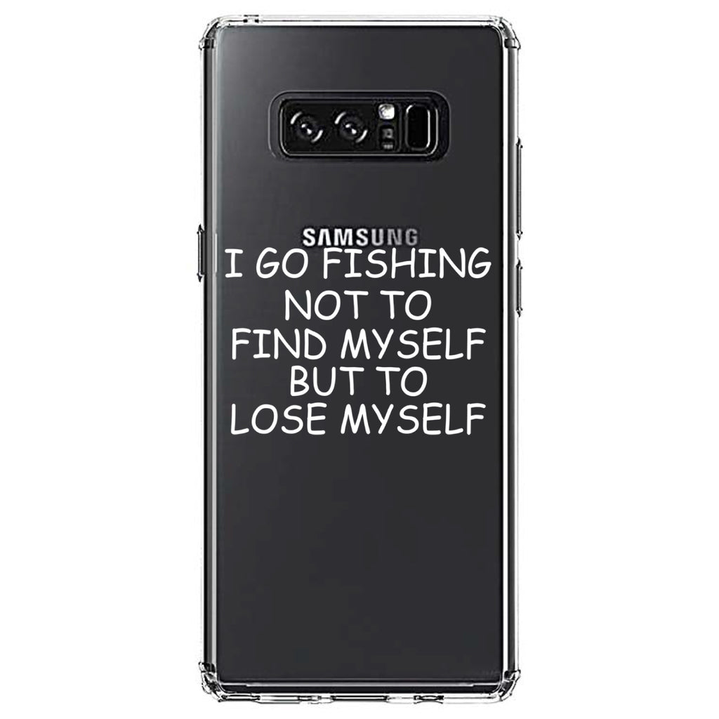Go Fishing Not to Find Myself to Lose Myself Clear Shockproof iPhone Case, view 12