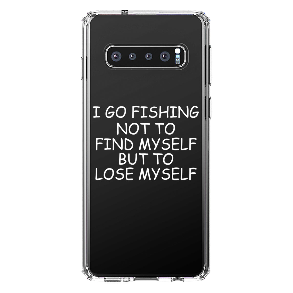 Go Fishing Not to Find Myself to Lose Myself Clear Shockproof iPhone Case, view 17