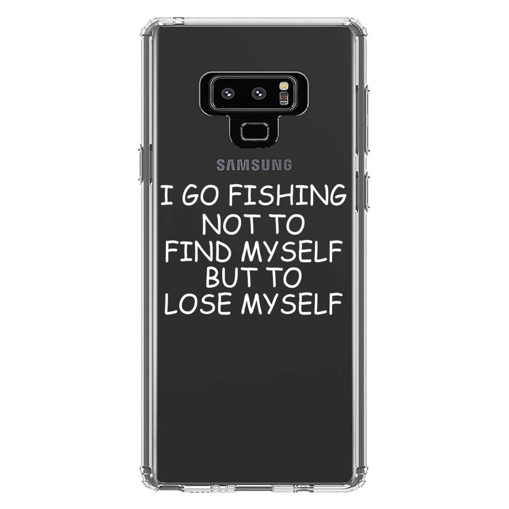 Go Fishing Not to Find Myself to Lose Myself Clear Shockproof iPhone Case, view 11