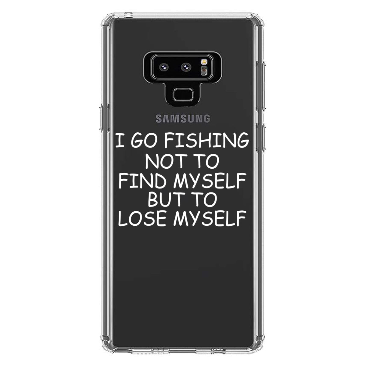 Go Fishing Not to Find Myself to Lose Myself Clear Shockproof iPhone Case, view 11