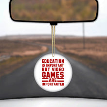 Education is Important Video Games Importanter Ceramic Ornament