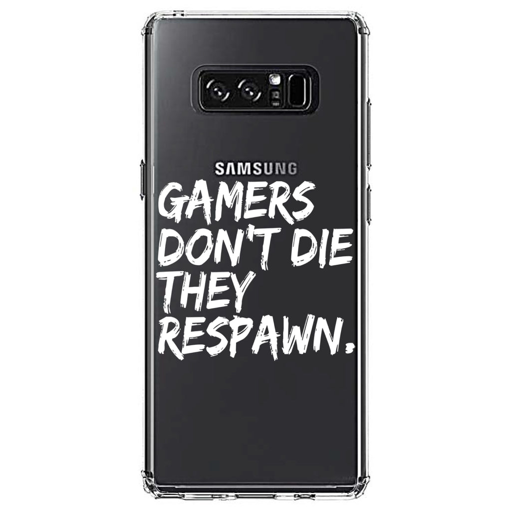 Gamers Don't Die They Respawn Clear Shockproof iPhone Case, view 12