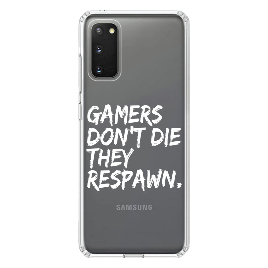 Gamers Don't Die They Respawn Clear Shockproof iPhone Case, view 14
