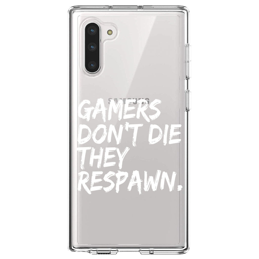 Gamers Don't Die They Respawn Clear Shockproof iPhone Case, view 9