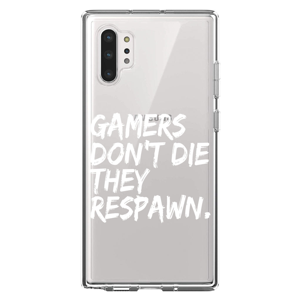Gamers Don't Die They Respawn Clear Shockproof iPhone Case, view 10
