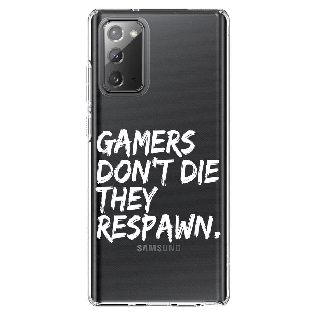 Gamers Don't Die They Respawn Clear Shockproof iPhone Case, view 8