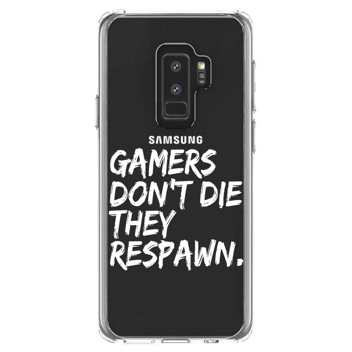 Gamers Don't Die They Respawn Clear Shockproof iPhone Case, view 20