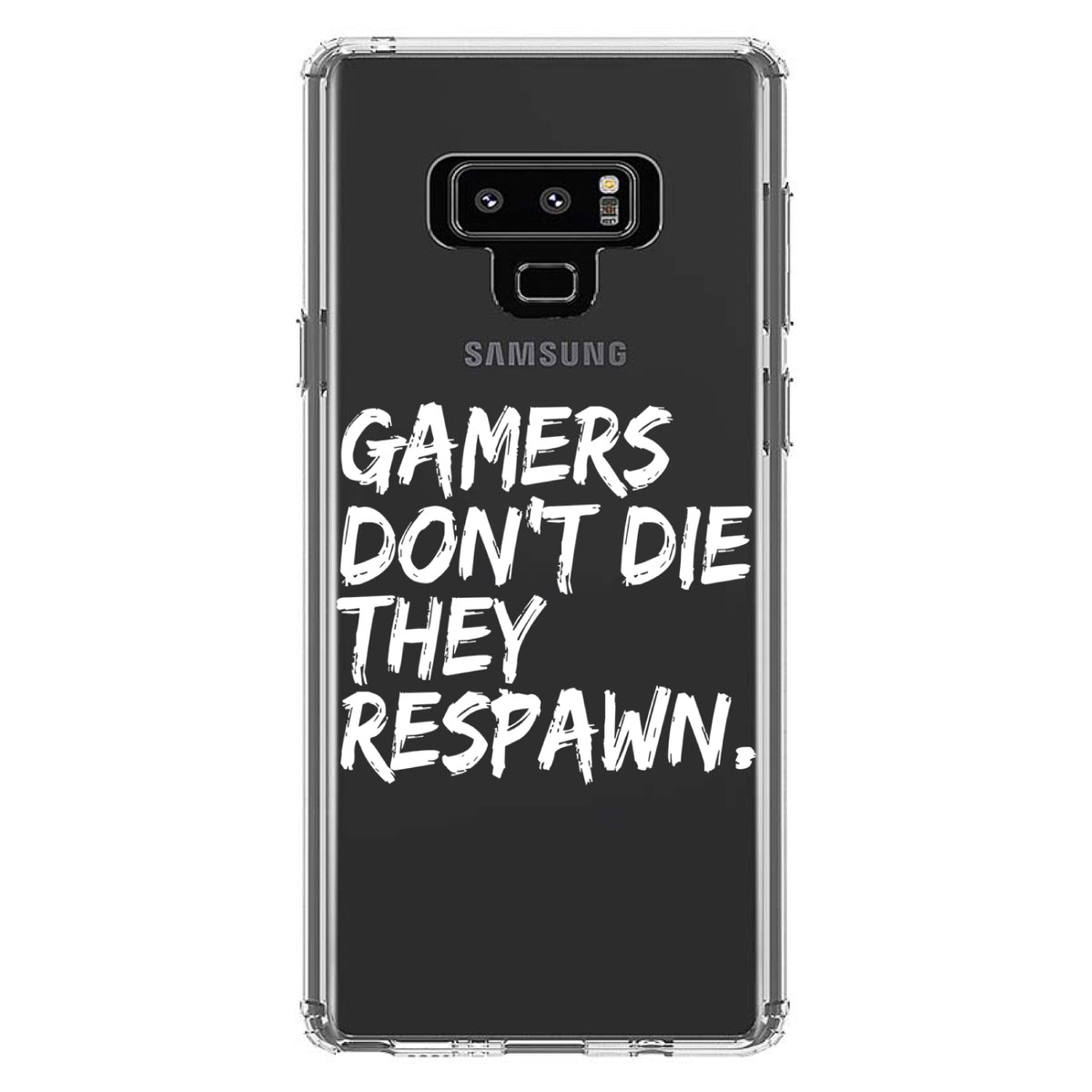 Gamers Don't Die They Respawn Clear Shockproof iPhone Case, view 11