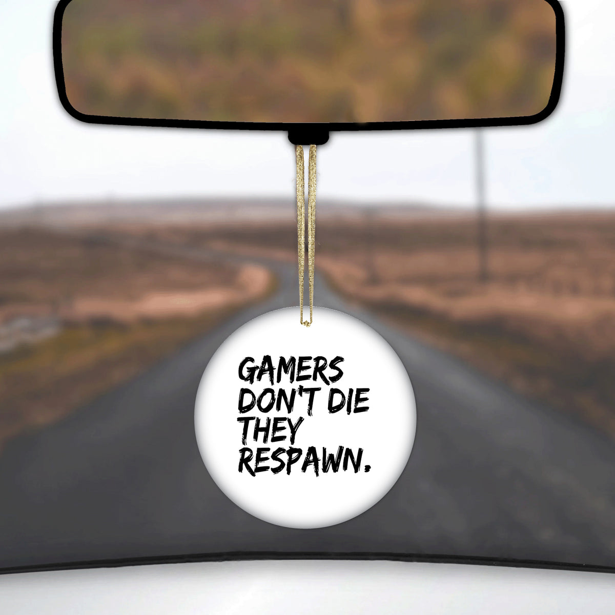 Gamers Don't Die They Respawn. Ceramic Ornament, view 3