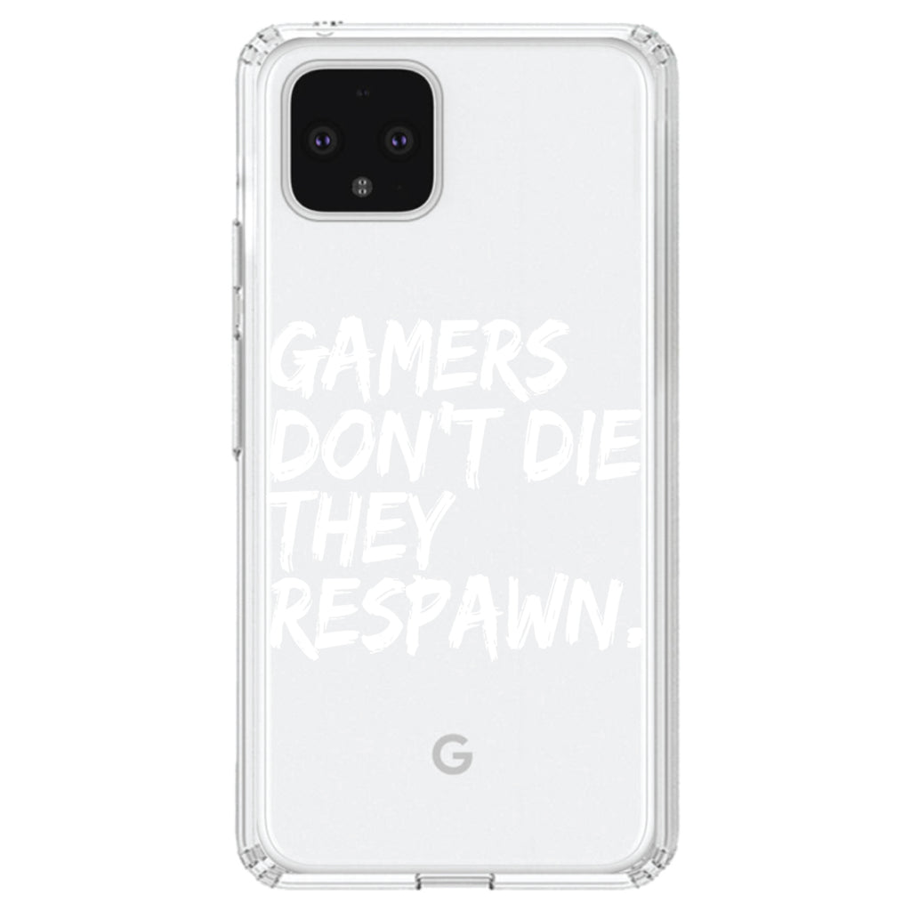Gamers Don't Die They Respawn Clear Shockproof iPhone Case, view 23
