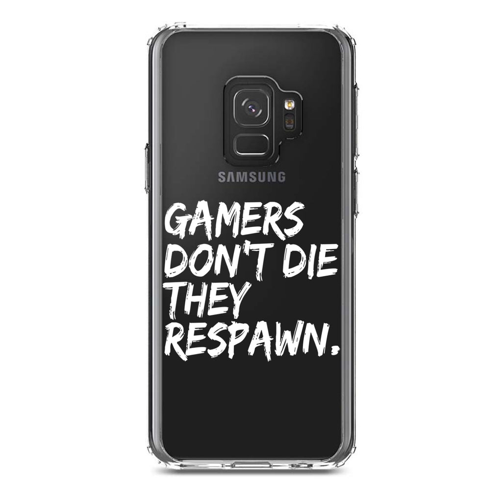 Gamers Don't Die They Respawn Clear Shockproof iPhone Case, view 19