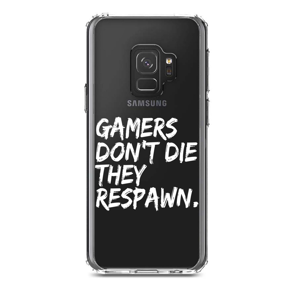 Gamers Don't Die They Respawn Clear Shockproof iPhone Case, view 19