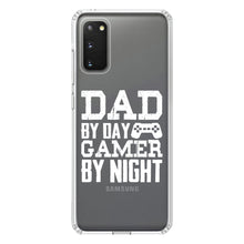 DistinctInk® Clear Shockproof Hybrid Case for Apple iPhone / Samsung Galaxy / Google Pixel - Dad By Day Gamer By Night