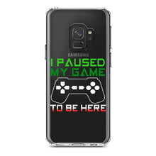 DistinctInk® Clear Shockproof Hybrid Case for Apple iPhone / Samsung Galaxy / Google Pixel - I Paused My Game to Be Here Gamer Video Games