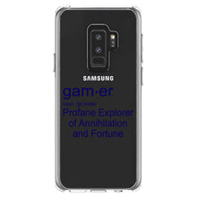 DistinctInk® Clear Shockproof Hybrid Case for Apple iPhone / Samsung Galaxy / Google Pixel - Gamer Dictionary Definition Profane Explorer
