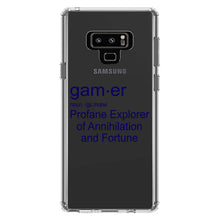DistinctInk® Clear Shockproof Hybrid Case for Apple iPhone / Samsung Galaxy / Google Pixel - Gamer Dictionary Definition Profane Explorer