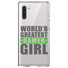 DistinctInk® Clear Shockproof Hybrid Case for Apple iPhone / Samsung Galaxy / Google Pixel - World's Greatest Gamer Girl Video Games