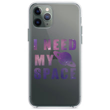 DistinctInk® Clear Shockproof Hybrid Case for Apple iPhone / Samsung Galaxy / Google Pixel - I Need My Space - Astronomy